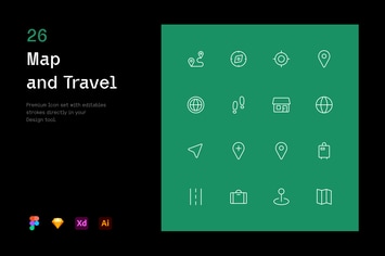 Map and Travel - Iconuioo