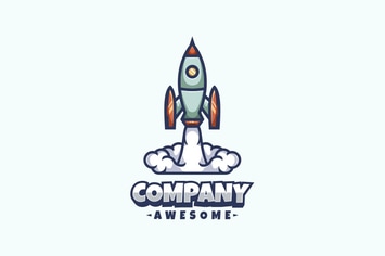 Rocket Logo Mascot
