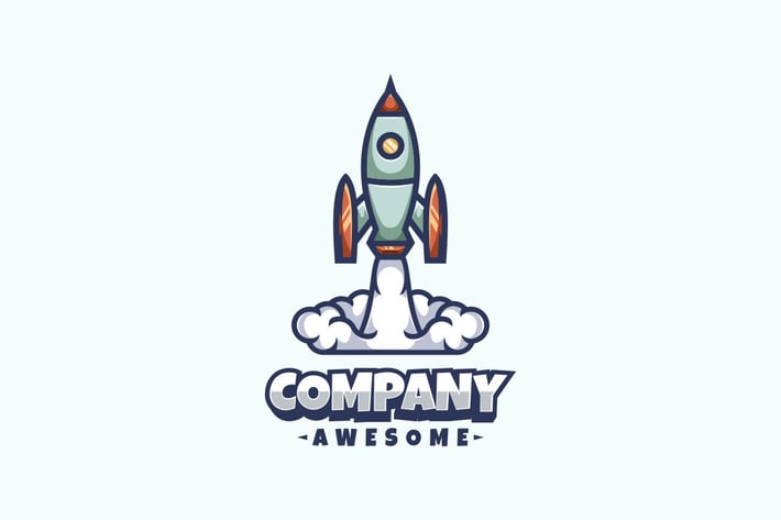 Rocket Logo Mascot