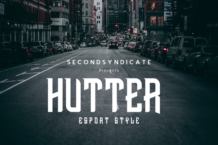 HUTTER- Esport font