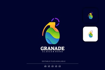 Grenade Gradient Colorful Logo