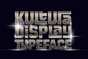 Kultura Groovy Display Typeface