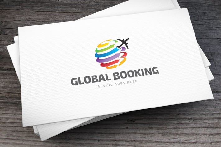 Global Booking Logo Template
