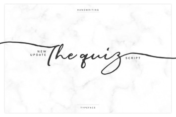 The Quiz Script + Webfonts