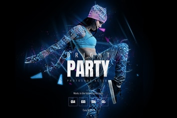 Bright Party Photoshop Action