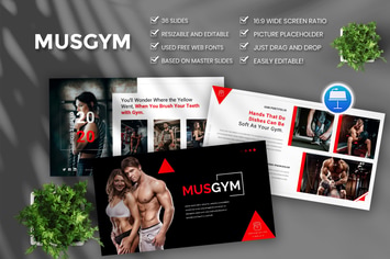 Musgym – Creative & Business Keynote Template