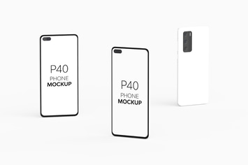 P40 Phone Mockup