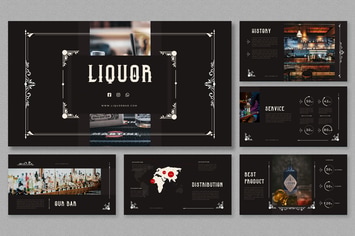 Dark Vintage - Liquor Presentation