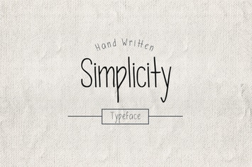 Simplicity Typeface