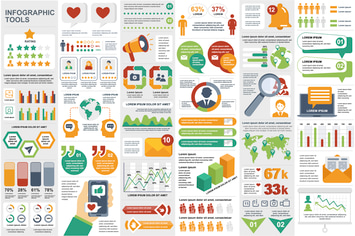 Social Media Infographic Elements Template