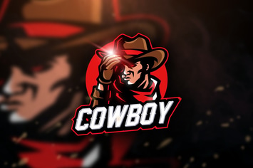 Cowboy - Mascot & Sport Logo