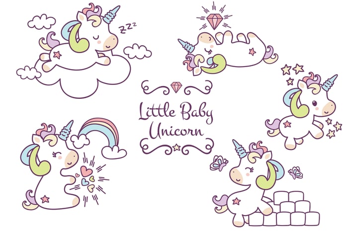 Unicorn Hand Drawn