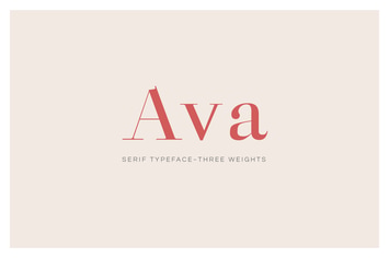 Ava - A Classy Serif Typeface