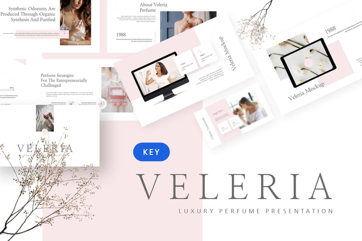 Veleria - Luxury Perfume Keynote Template