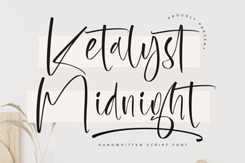 Ketalyst Midnight Handwritten Script Font