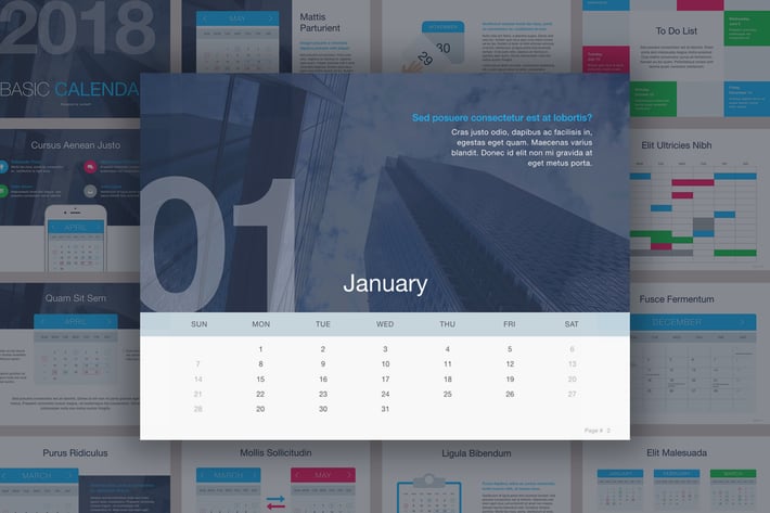 Calendar Keynote Template
