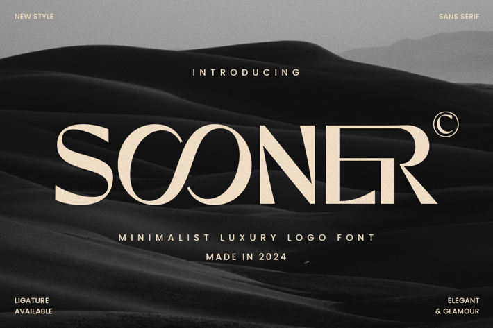 Sooner - Minimalist Luxury Logo Font