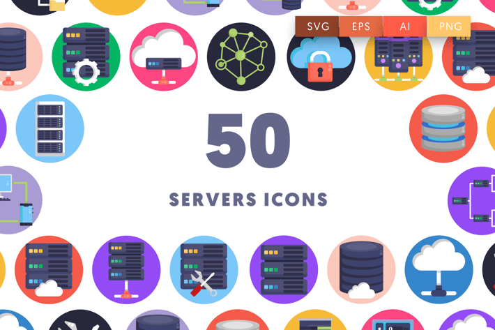 50 Servers Icons