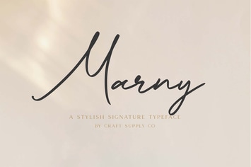 Marny - Stylish Signature Typeface