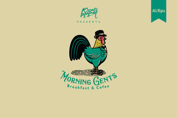 Morning Gents Logo Template