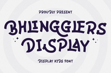 Bhlingglers Modern Display Font