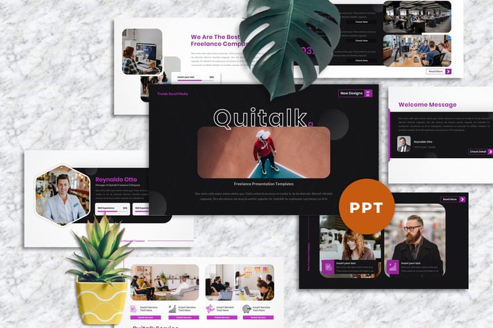 Quitalk - Freelance Powerpoint Templates