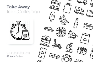 Take Away Outline Icon