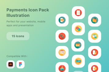 Payments Icon Pack Illustration
