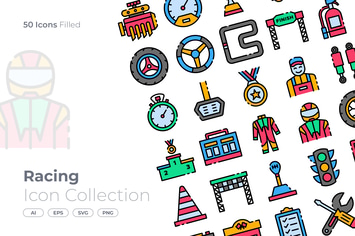 Racing Filled Icon