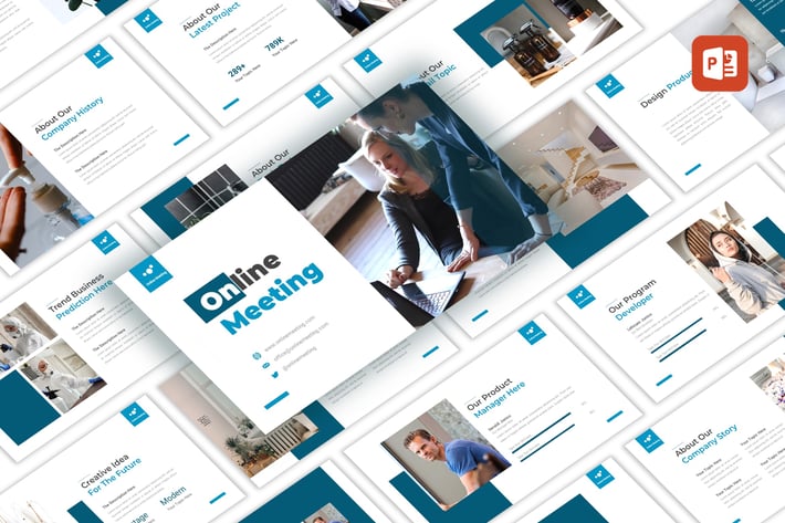 Online Meeting - Business PowerPoint Template