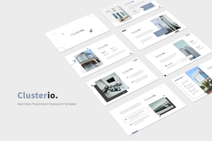 Clusterio - Real Estate Powerpoint Template