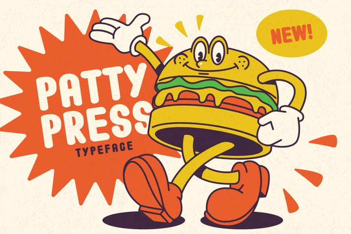 Patty Press - Friendly Rounded Typeface