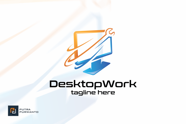 Desktop Work - Logo Template