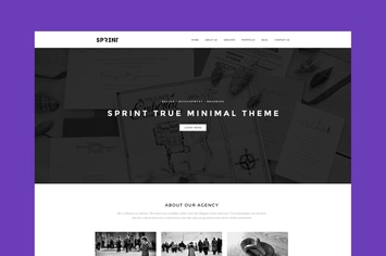 Sprint - Minimal Responsive HTML Portfolio 