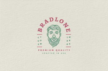 Vintage Badge Logo - Bradlone Custom