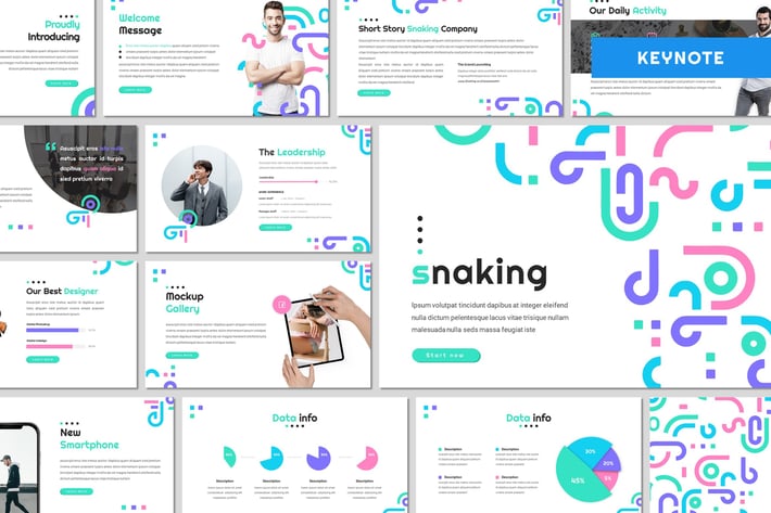 Snaking - Creative Keynote Template