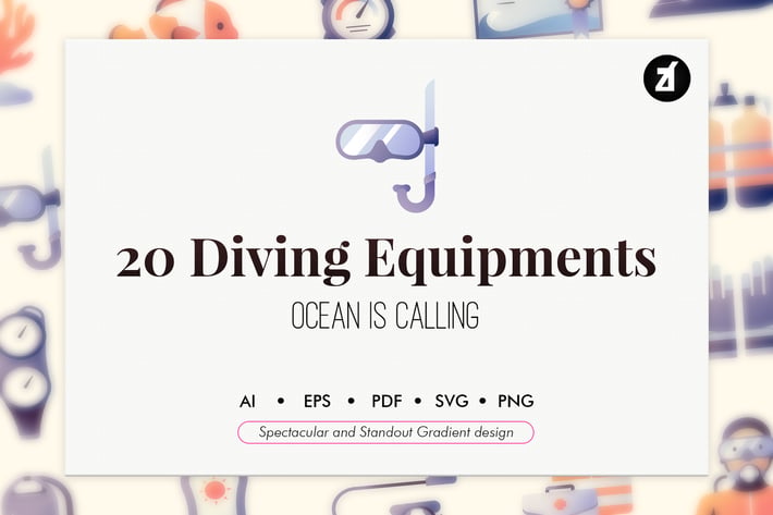 20 Diving equipment elements