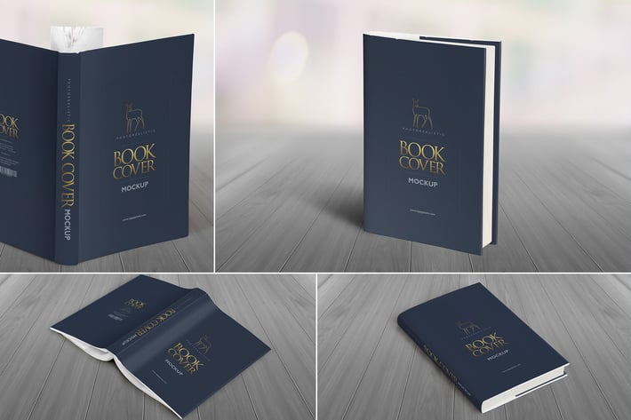 Hardcover Mockups Set