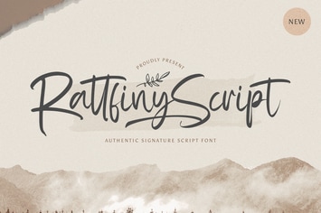 Rattfiny Script - Signature Script Font