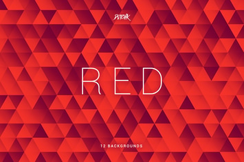 Red | Abstract Triangles Mosaic Backgrounds