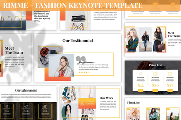 Rimme - Fashion Keynote Template
