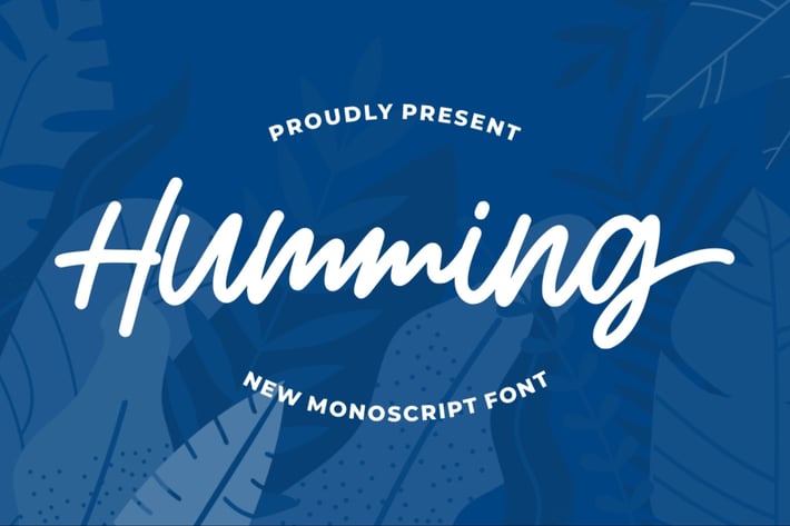 Humming | Monoscript Font