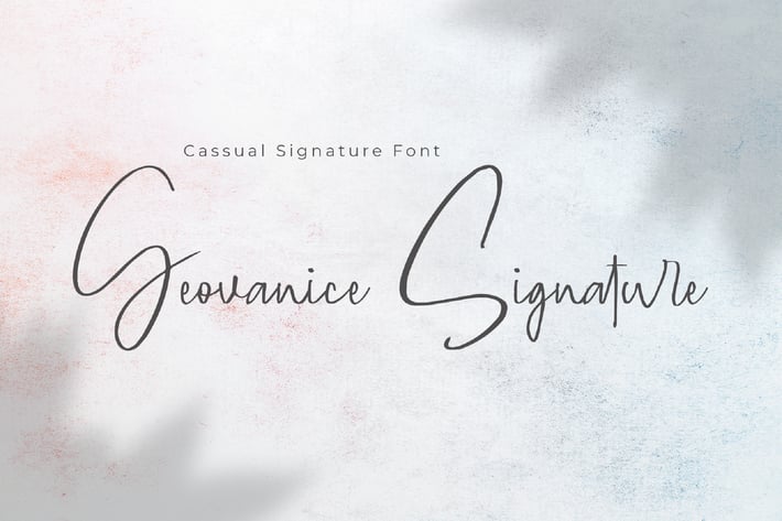 Geovanice - Casual Signature Font