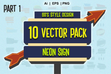 neon sign vector 