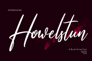 Howelstun Brush Script Font