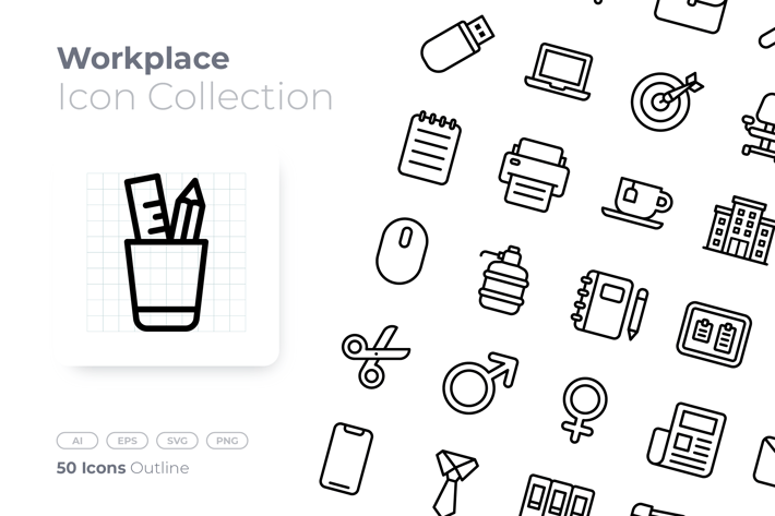 Workplace Outline Icon