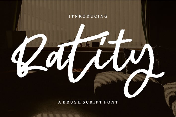 Ratity | A Brush Script Font