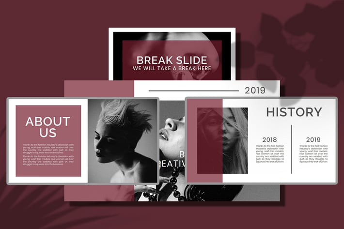 Shadie  Balck and white  PowerPoint Template