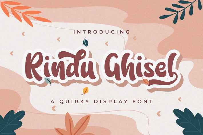 Rindu Ghisel - Quirky Script Font