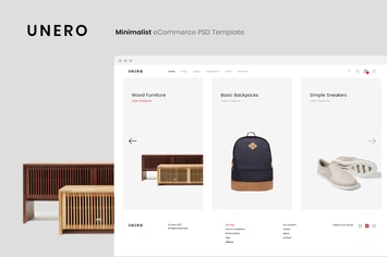 Unero - Minimalist eCommerce PSD Template